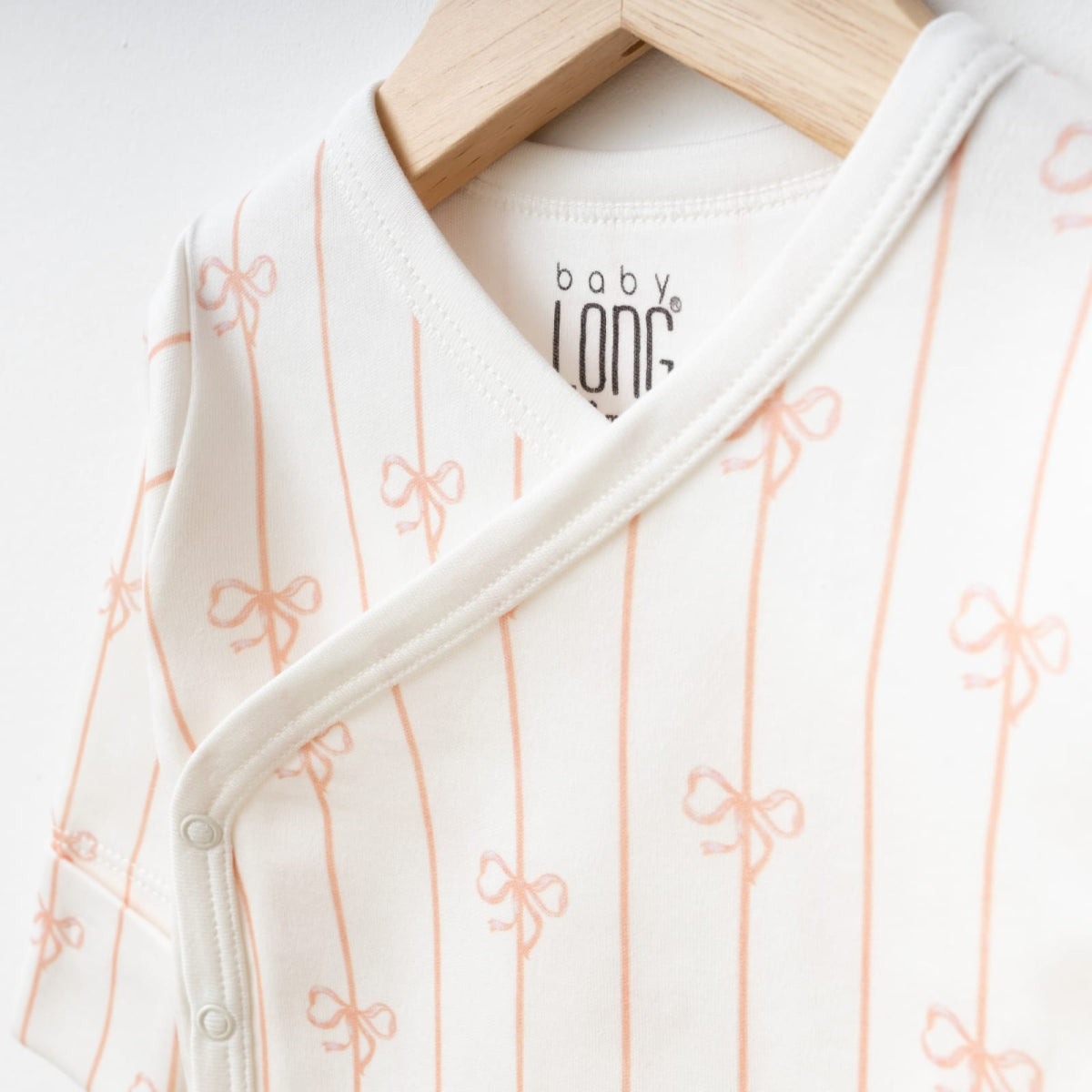 Baby Girl Bow Print 3-Piece Set | Wrap Top, Pants & Matching Hat