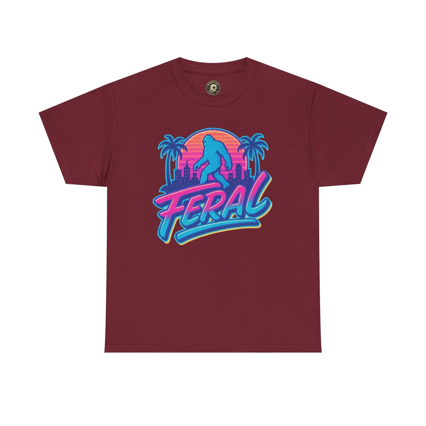 Retro Feral Bigfoot Tee – Tropical Chaos Meets Cryptid Cool