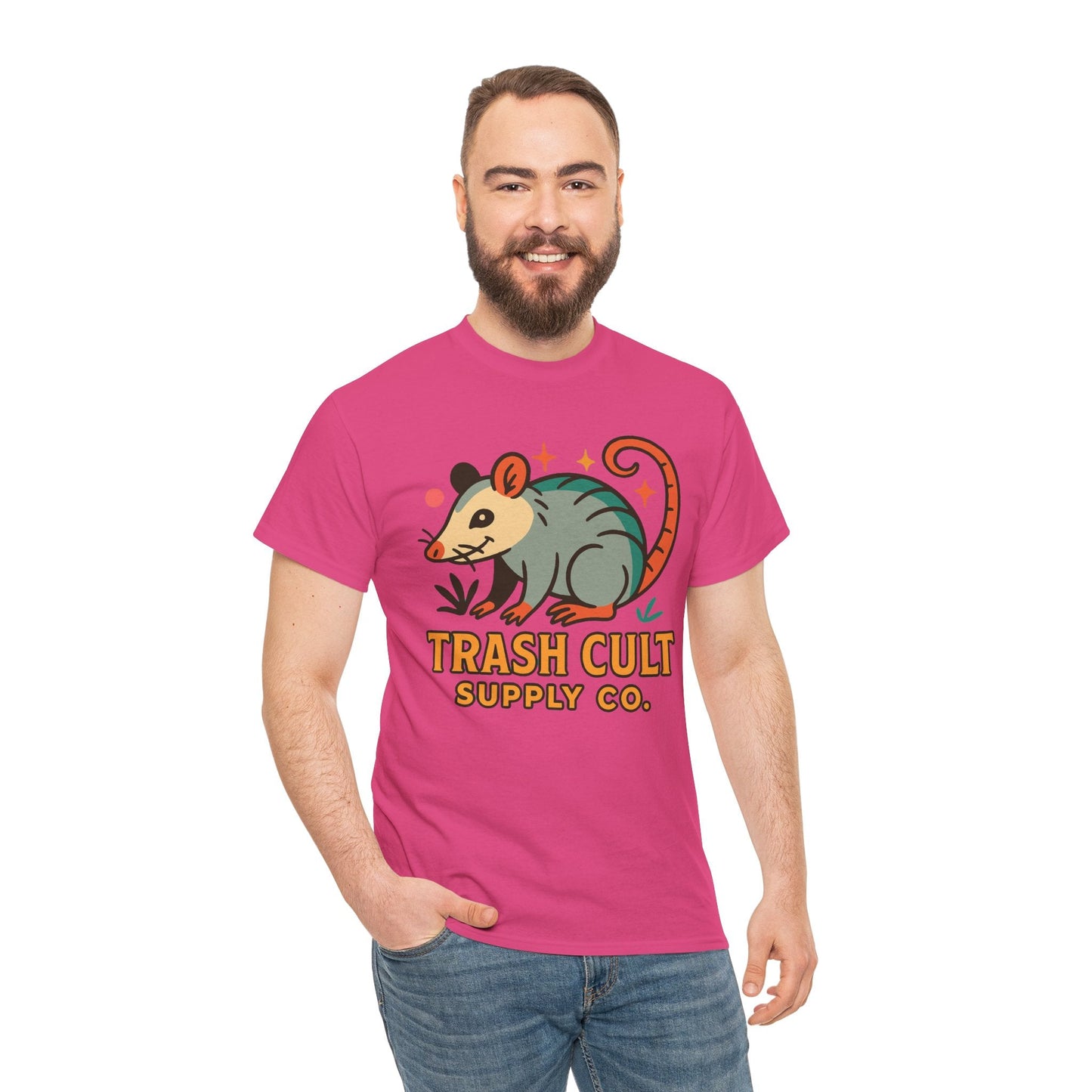 Trash Cult Unisex Cotton Tee, Trendy Apparel, Gift for Nature Lovers, Eco-Friendly Fashion, Unique Graphic Tee, Beach Casual Wear