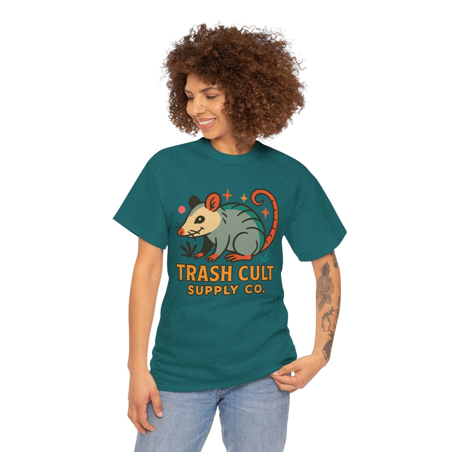 Trash Cult Unisex Cotton Tee, Trendy Apparel, Gift for Nature Lovers, Eco-Friendly Fashion, Unique Graphic Tee, Beach Casual Wear