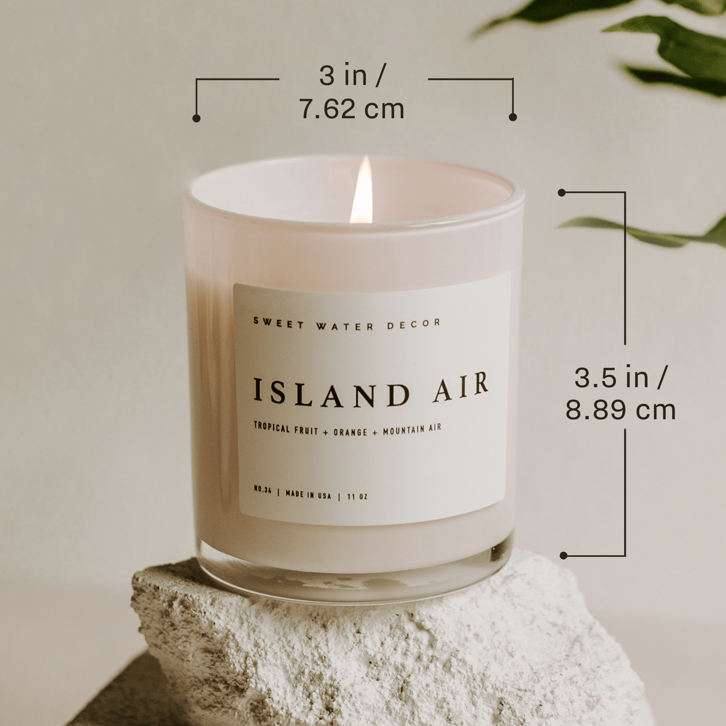 Coastal Lemon Soy Candle - White Jar - 11 oz