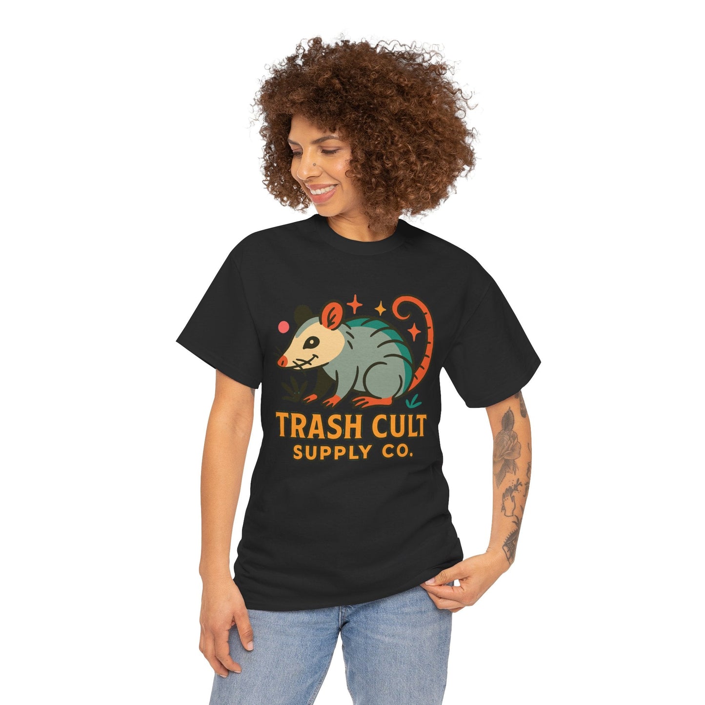 Trash Cult Unisex Cotton Tee, Trendy Apparel, Gift for Nature Lovers, Eco-Friendly Fashion, Unique Graphic Tee, Beach Casual Wear
