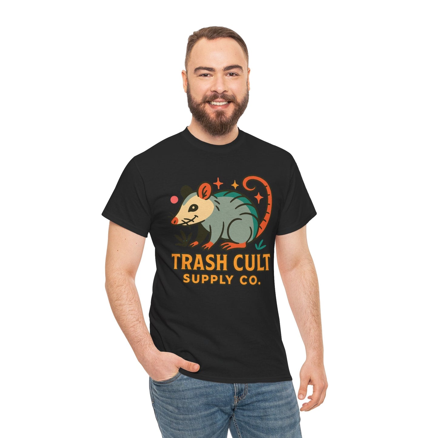 Trash Cult Unisex Cotton Tee, Trendy Apparel, Gift for Nature Lovers, Eco-Friendly Fashion, Unique Graphic Tee, Beach Casual Wear
