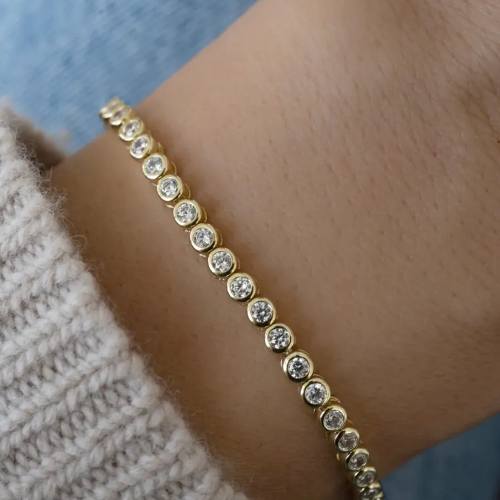 Bezeled CZ Tennis Bracelet ~ Deep South Originals