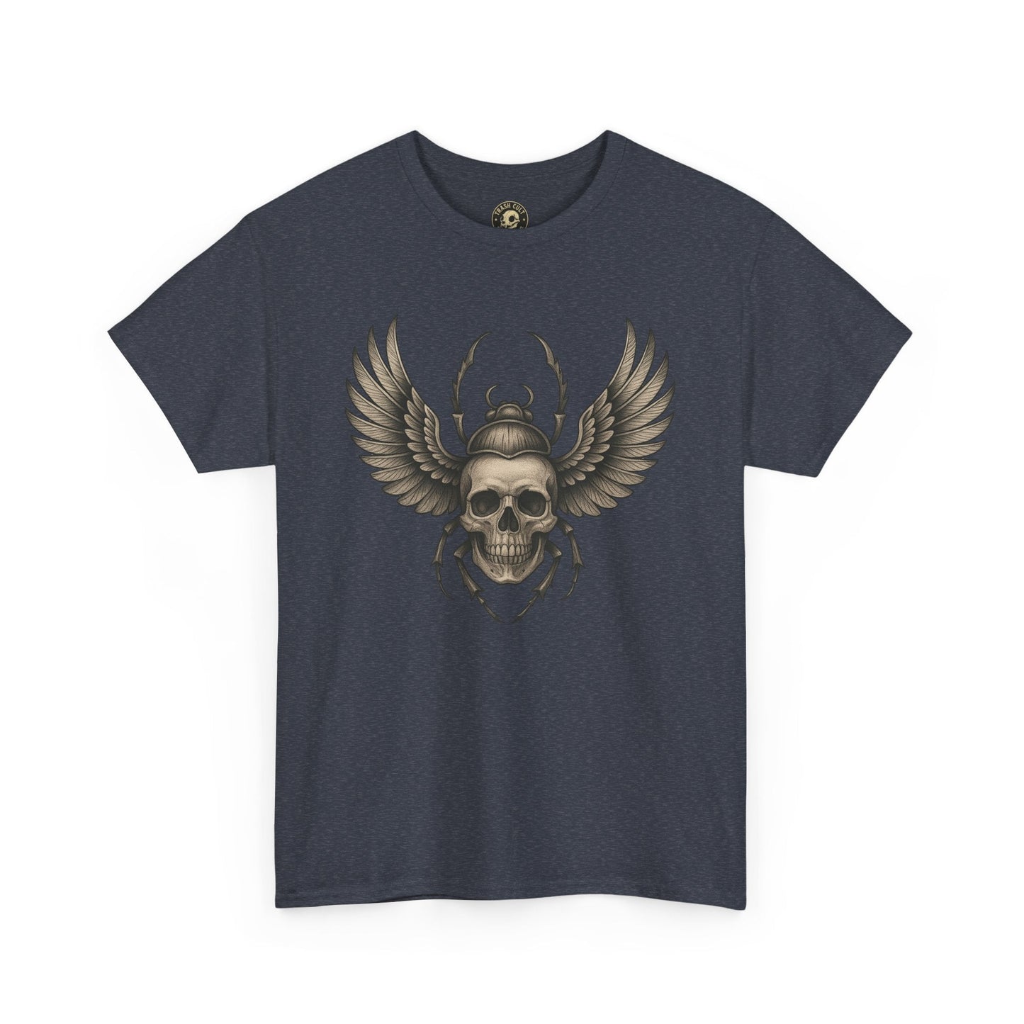 Winged Skull Scarab Shirt – Dark Gothic Beetle Graphic Tee – Gildan 5000 Unisex