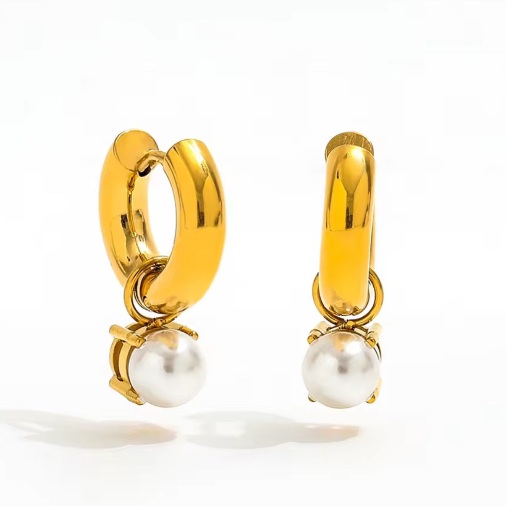 Lila Earrings 18K Gold Non Tarnish Water Resistant