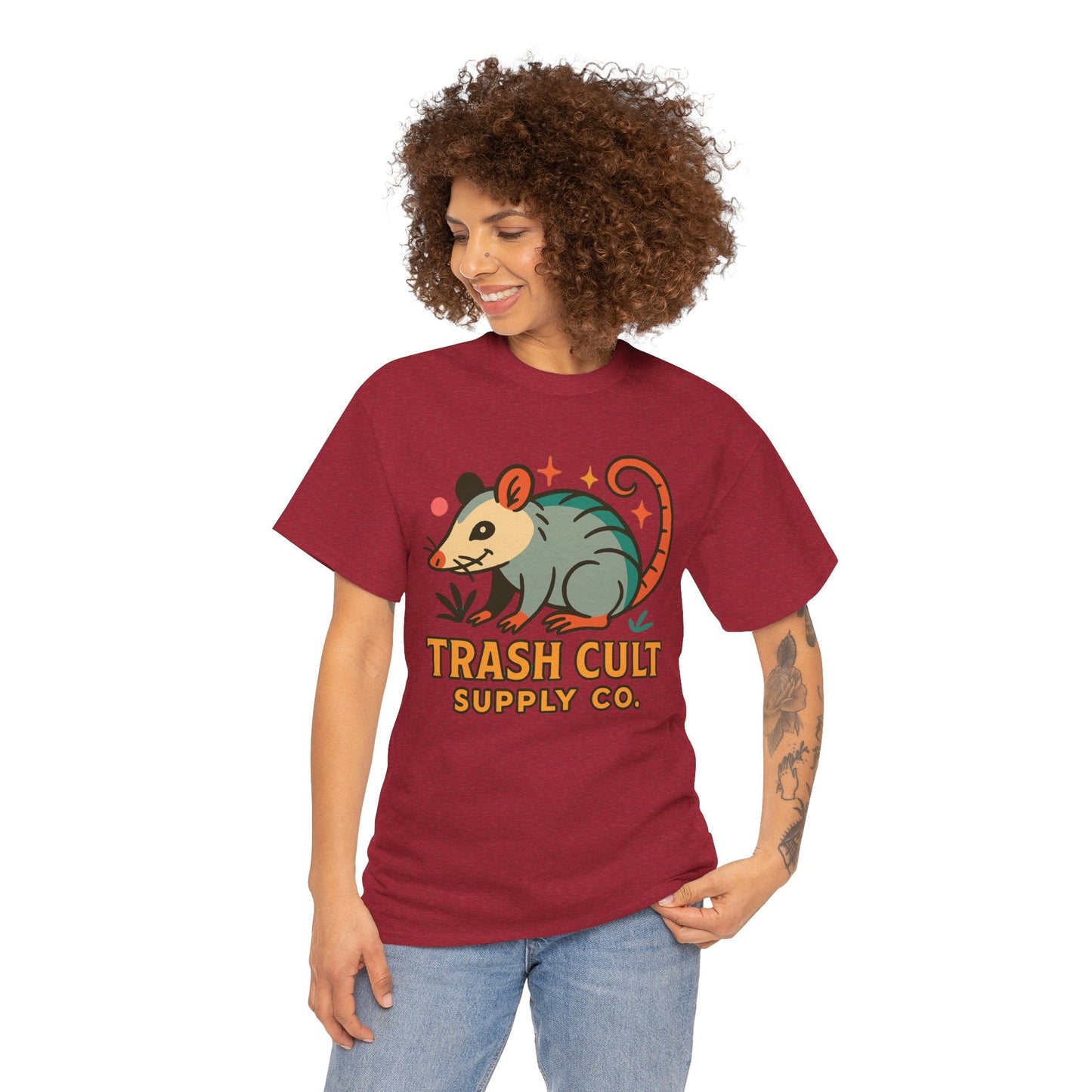 Trash Cult Unisex Cotton Tee, Trendy Apparel, Gift for Nature Lovers, Eco-Friendly Fashion, Unique Graphic Tee, Beach Casual Wear