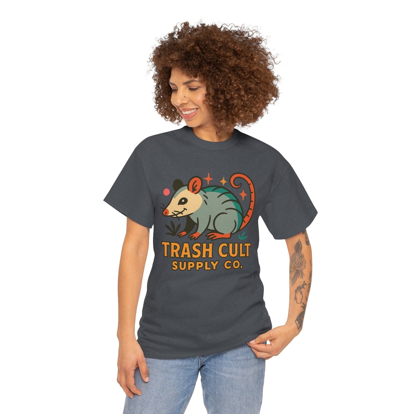 Trash Cult Unisex Cotton Tee, Trendy Apparel, Gift for Nature Lovers, Eco-Friendly Fashion, Unique Graphic Tee, Beach Casual Wear