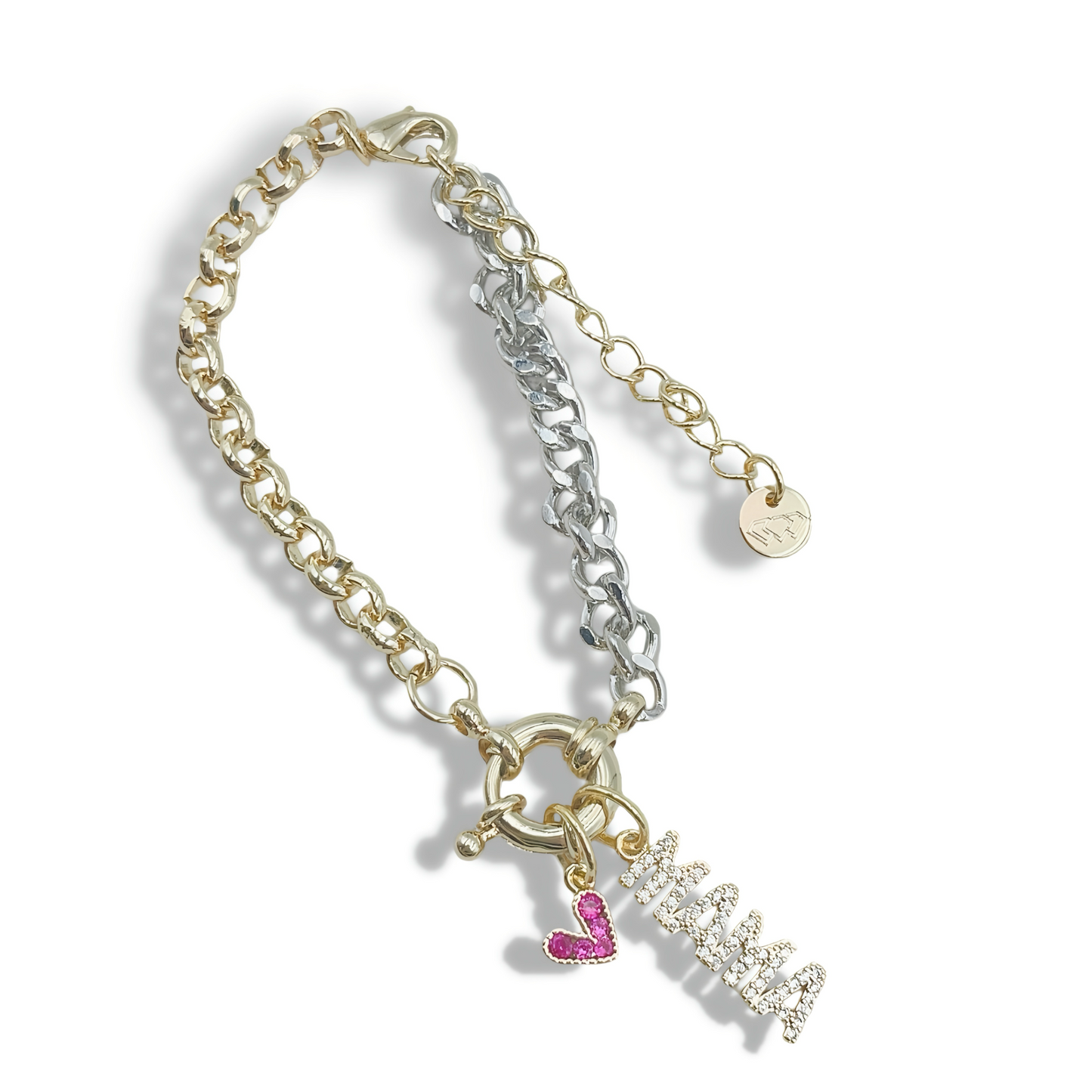 Mama Heart Crystal Bracelet