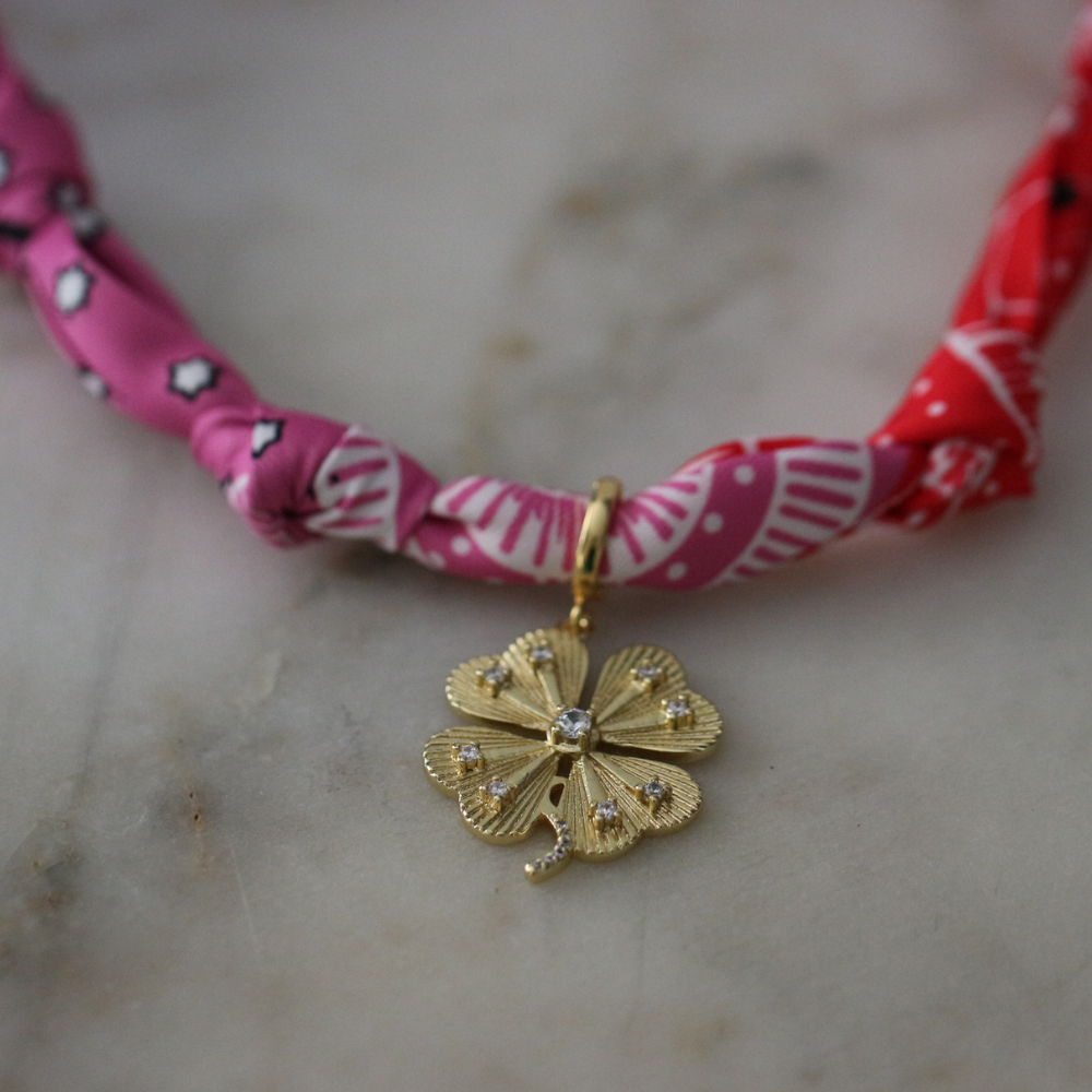Lucky Charm Scarf Necklace