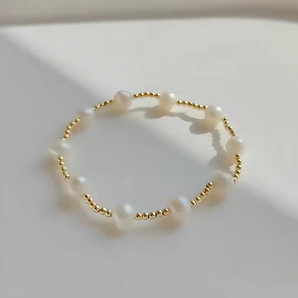 Harper Bracelet 14K Gold Plated Faux Freshwater Pearl