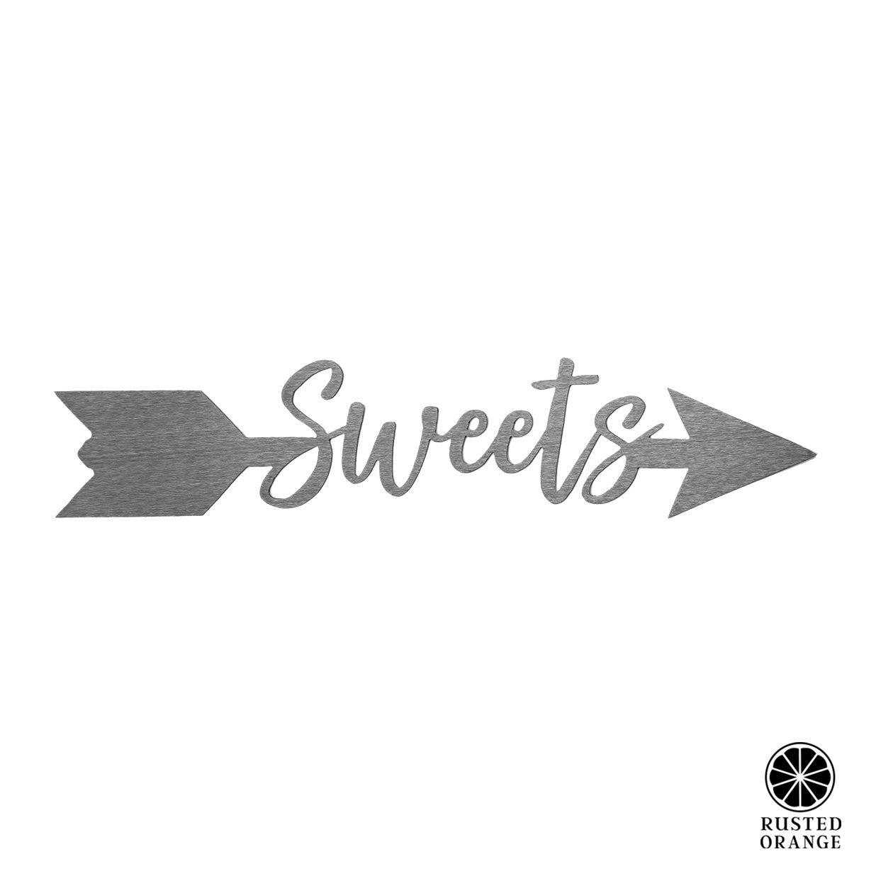 Sweets Arrow - 5 Styles - Personalized Metal Name Sign for Wall Decor