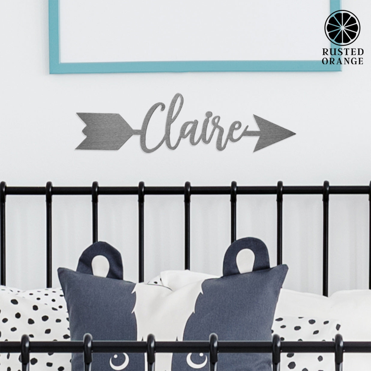 Sweets Arrow - 5 Styles - Personalized Metal Name Sign for Wall Decor