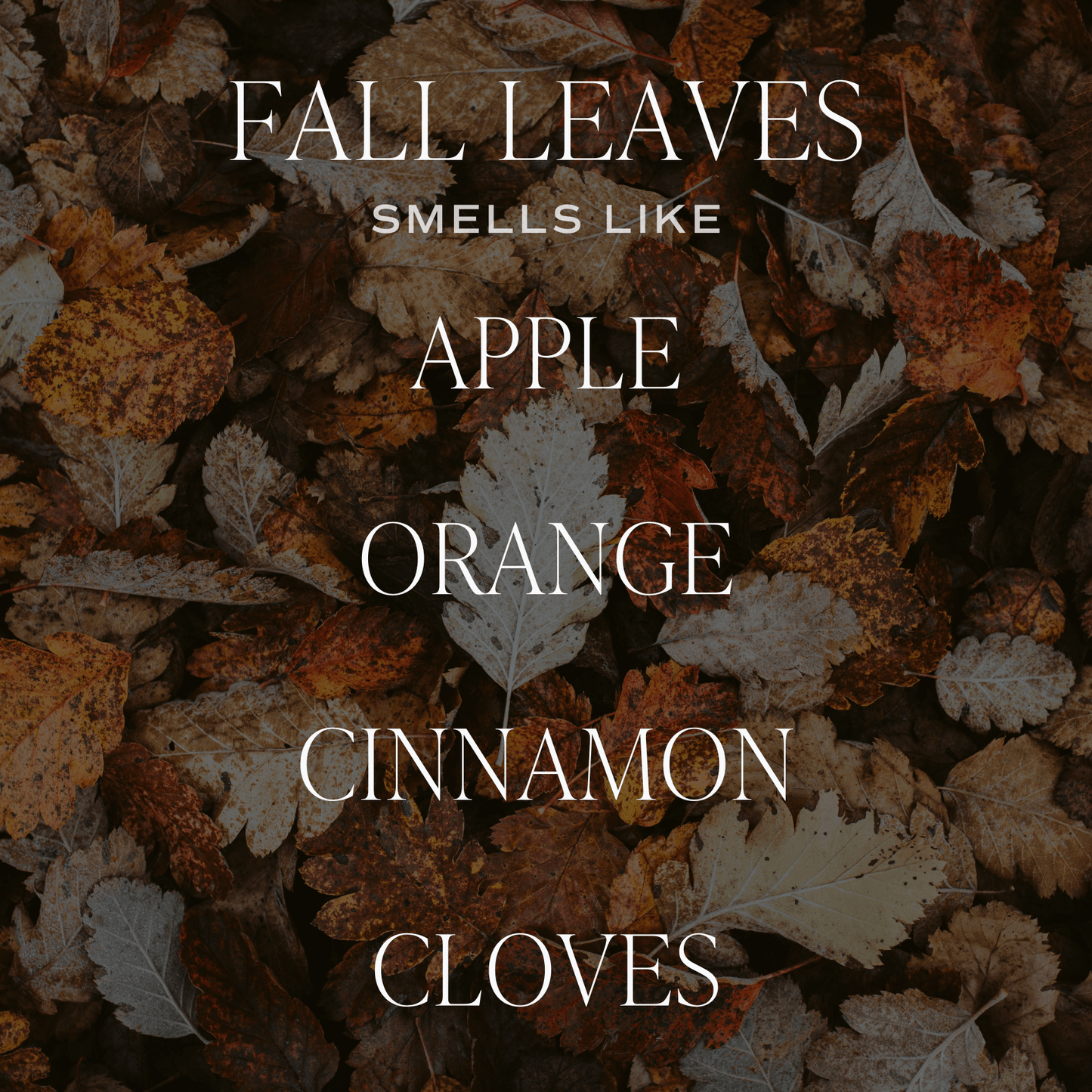 Fall Leaves Soy Candle - Tan Matte Jar - 15 oz
