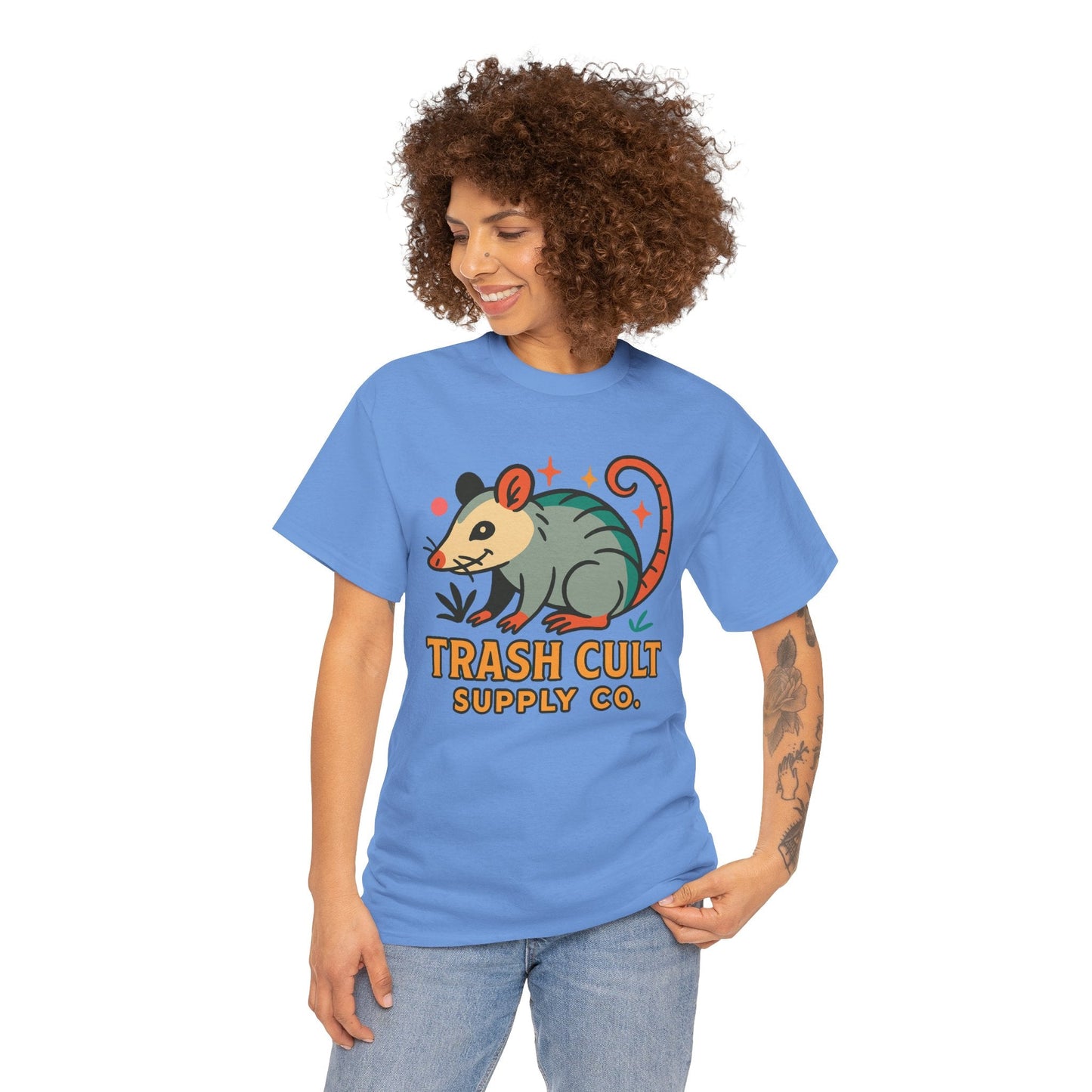 Trash Cult Unisex Cotton Tee, Trendy Apparel, Gift for Nature Lovers, Eco-Friendly Fashion, Unique Graphic Tee, Beach Casual Wear