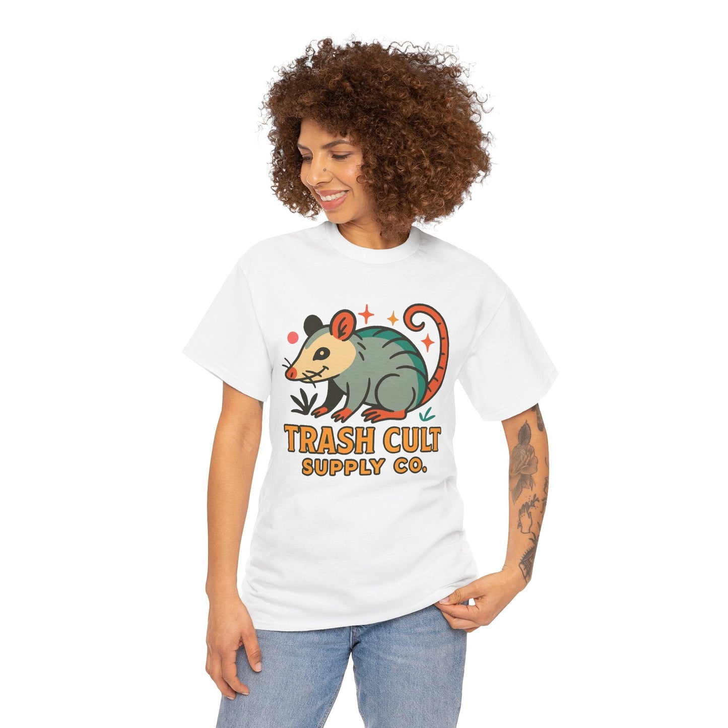 Trash Cult Unisex Cotton Tee, Trendy Apparel, Gift for Nature Lovers, Eco-Friendly Fashion, Unique Graphic Tee, Beach Casual Wear