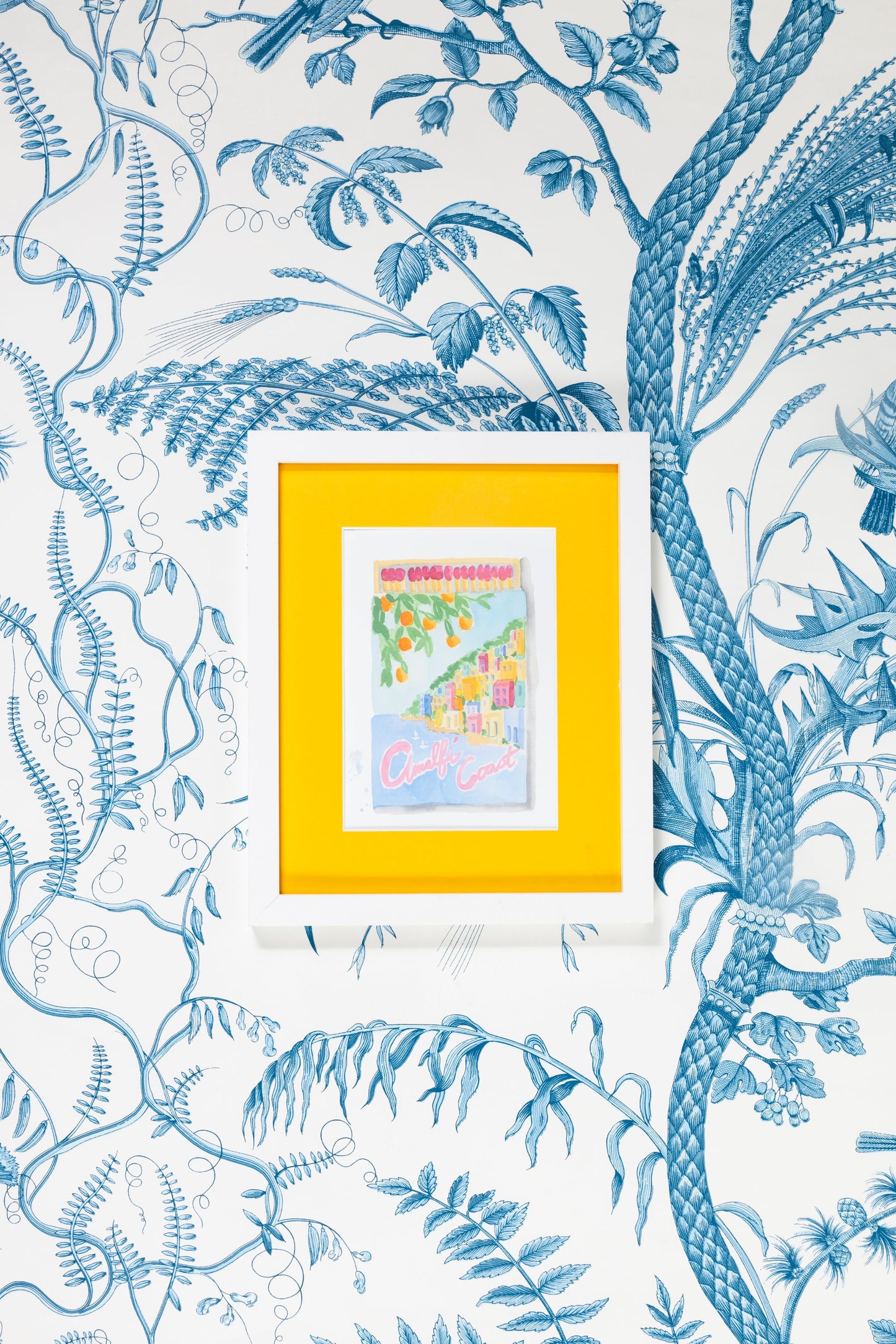 Amalfi Coast Matchbook Art Print