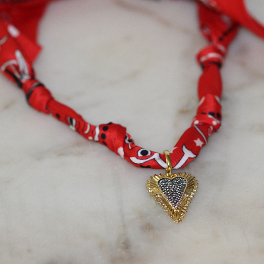 Honky Tonk Heart Scarf Necklace