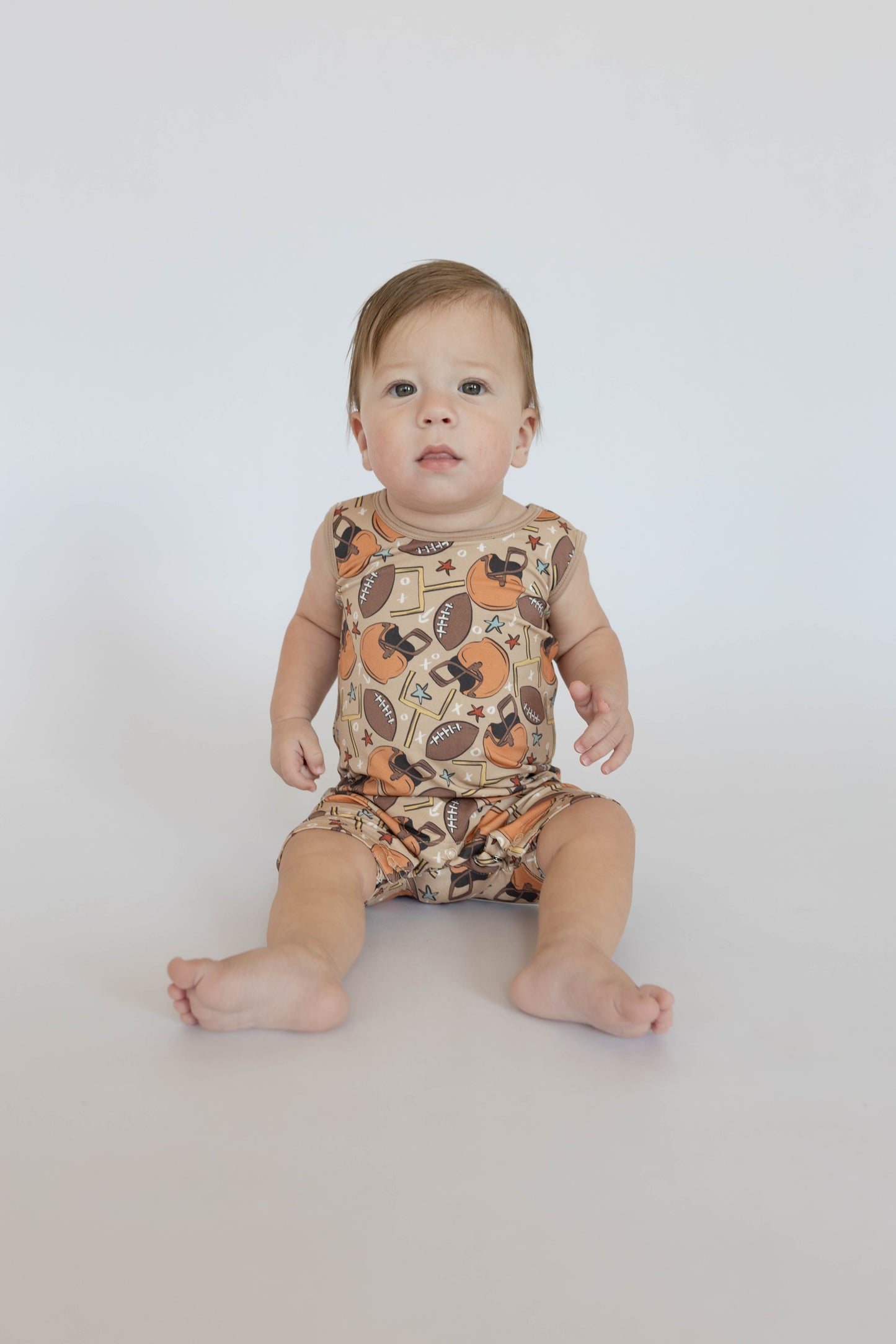 Football Shorty Tank Romper