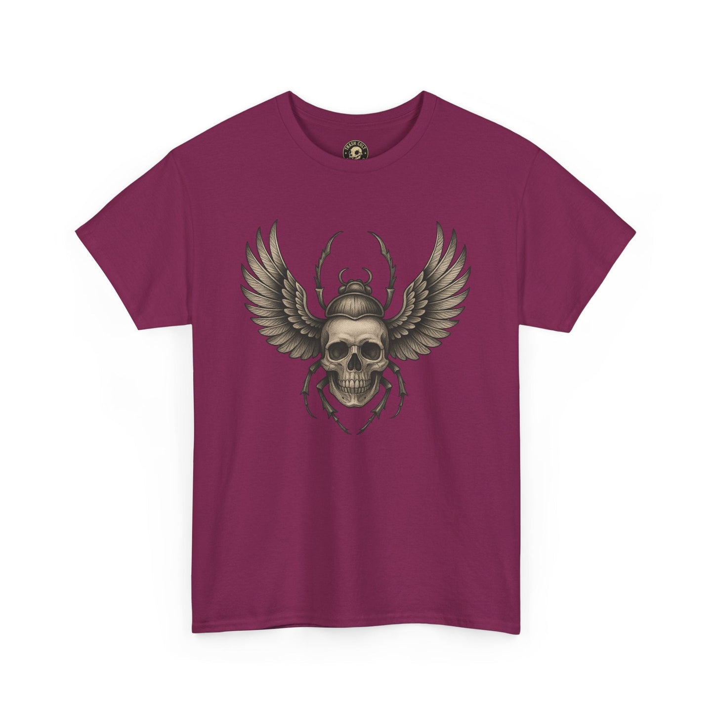 Winged Skull Scarab Shirt – Dark Gothic Beetle Graphic Tee – Gildan 5000 Unisex