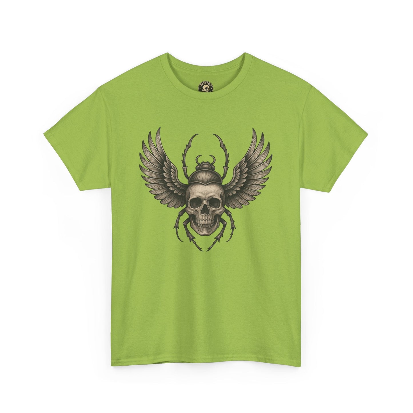 Winged Skull Scarab Shirt – Dark Gothic Beetle Graphic Tee – Gildan 5000 Unisex