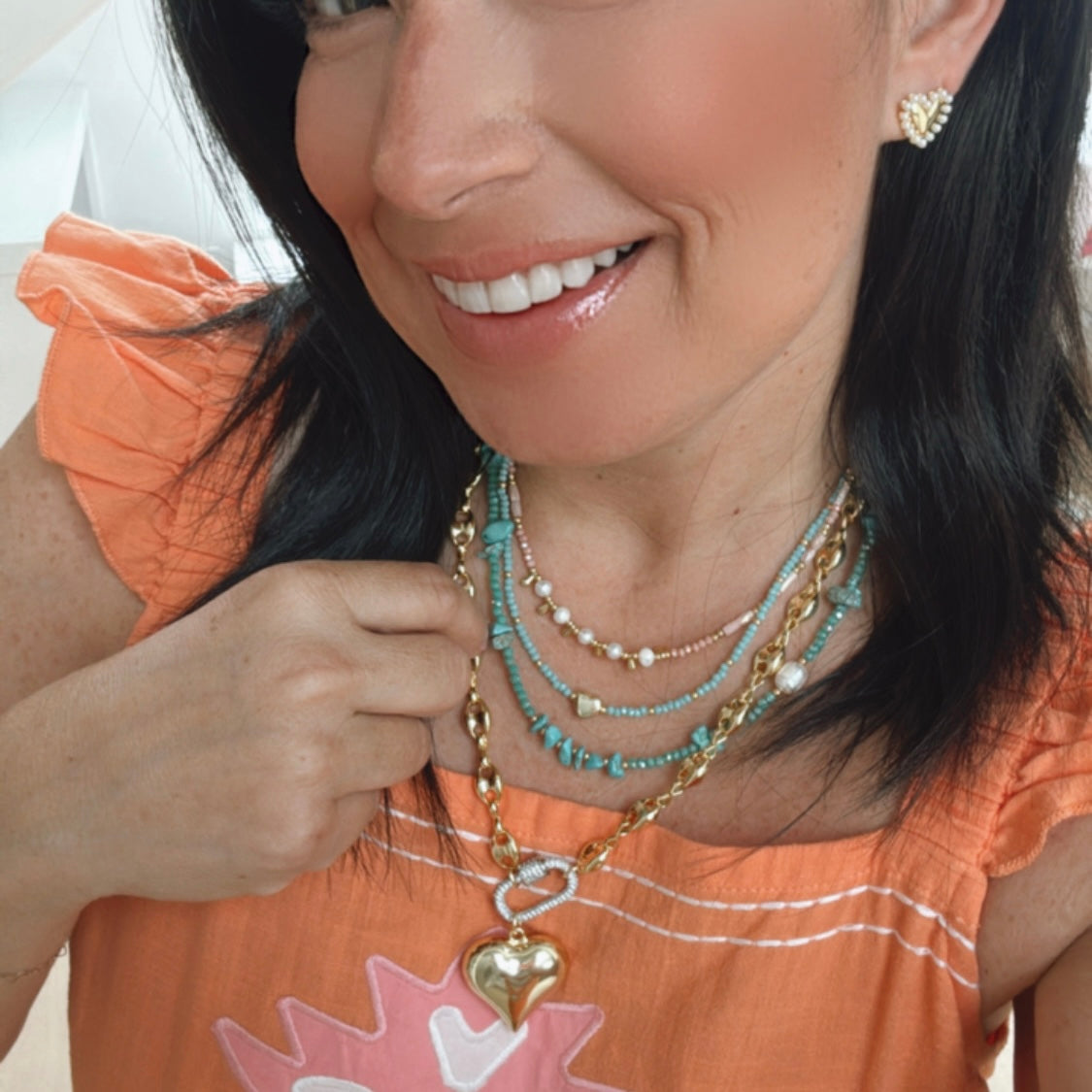 Double Trouble Gold Necklace