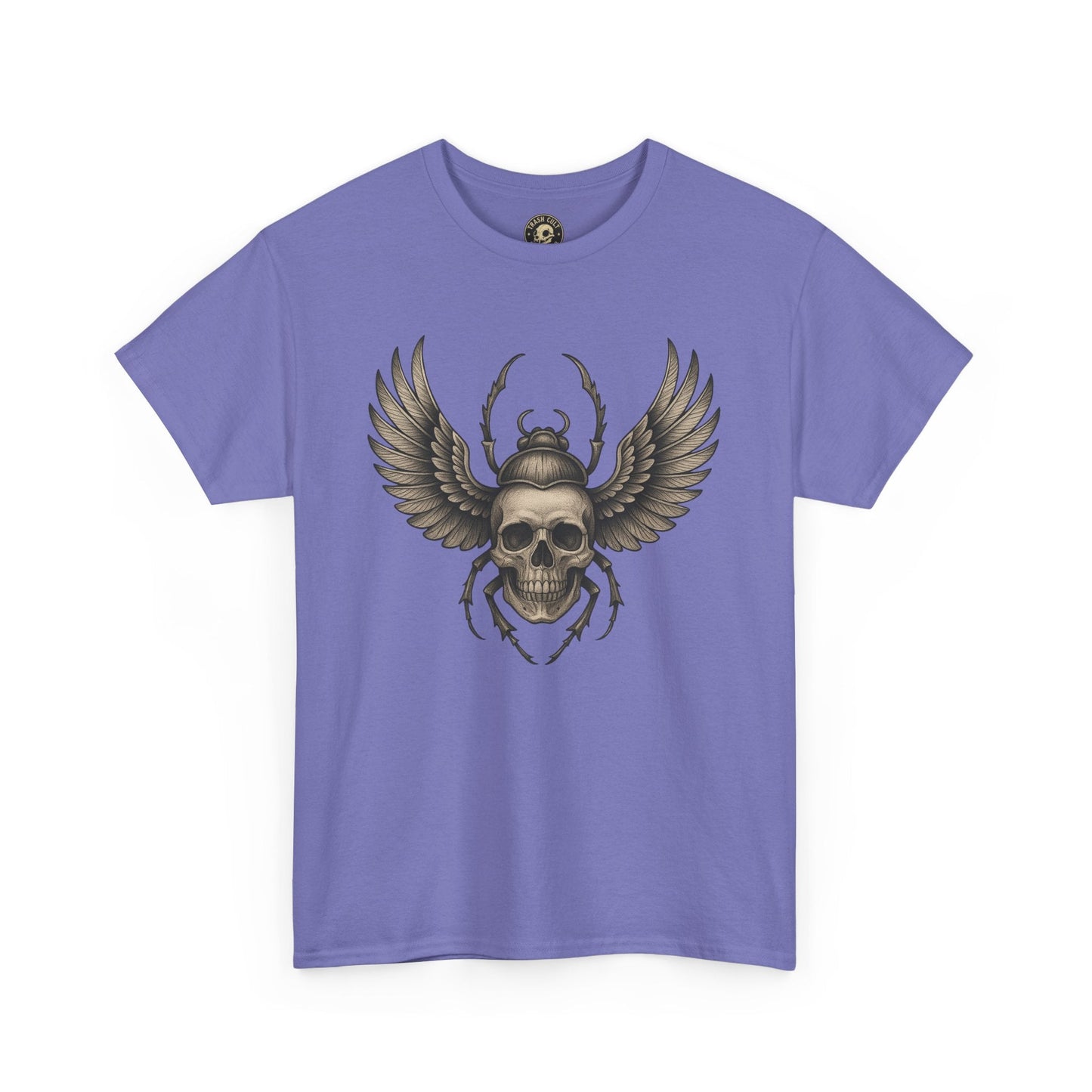 Winged Skull Scarab Shirt – Dark Gothic Beetle Graphic Tee – Gildan 5000 Unisex