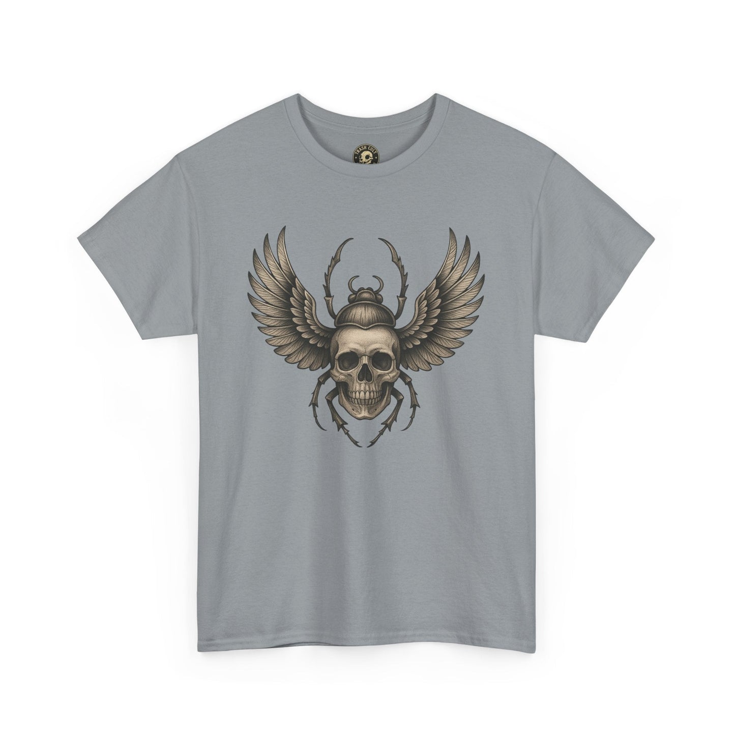 Winged Skull Scarab Shirt – Dark Gothic Beetle Graphic Tee – Gildan 5000 Unisex