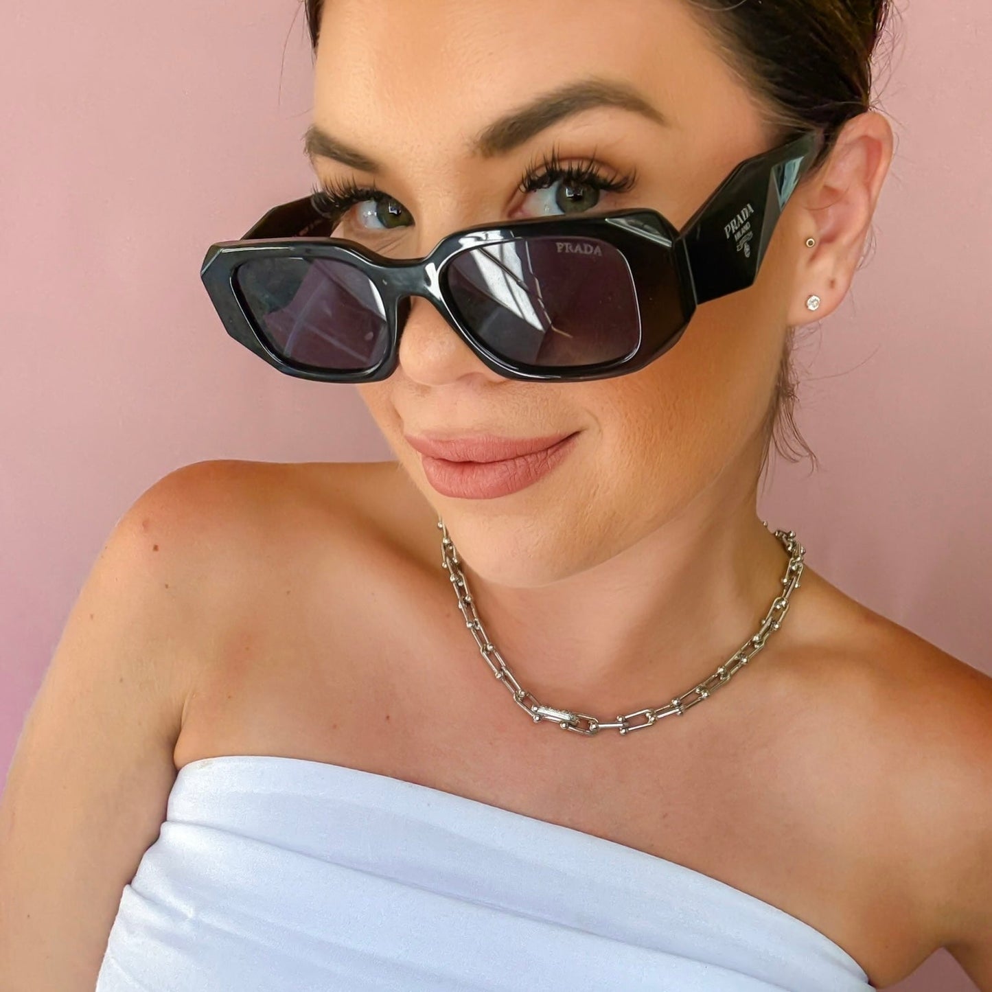 Lock It In Silver Necklace