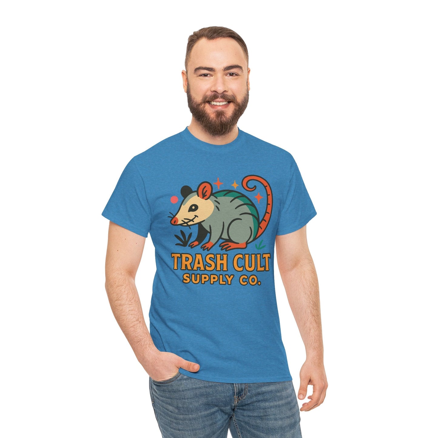 Trash Cult Unisex Cotton Tee, Trendy Apparel, Gift for Nature Lovers, Eco-Friendly Fashion, Unique Graphic Tee, Beach Casual Wear
