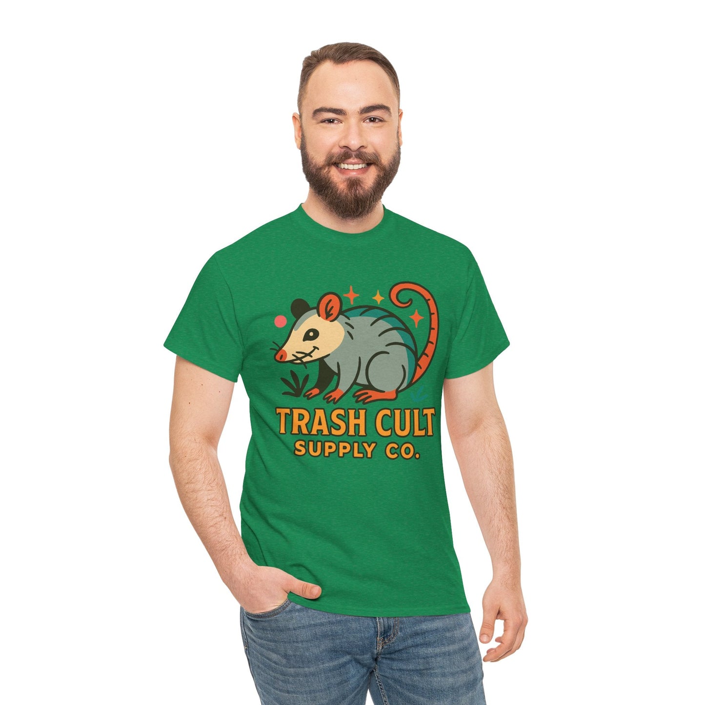 Trash Cult Unisex Cotton Tee, Trendy Apparel, Gift for Nature Lovers, Eco-Friendly Fashion, Unique Graphic Tee, Beach Casual Wear