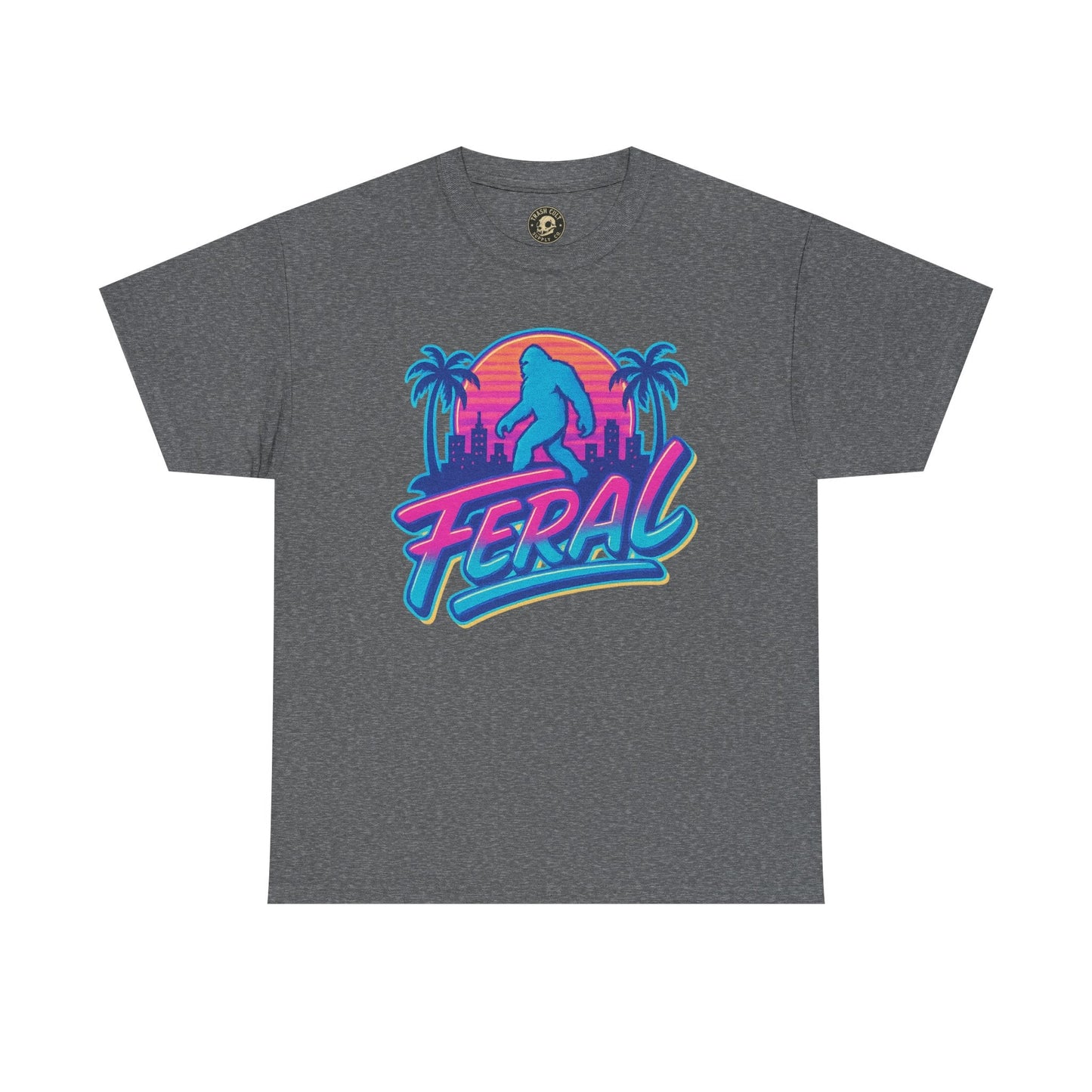 Retro Feral Bigfoot Tee – Tropical Chaos Meets Cryptid Cool