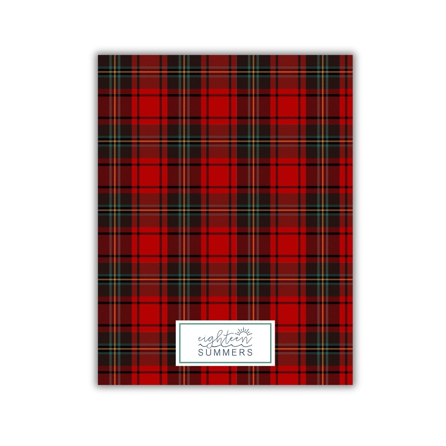 Christmas Memory Journal- Holiday Plaid