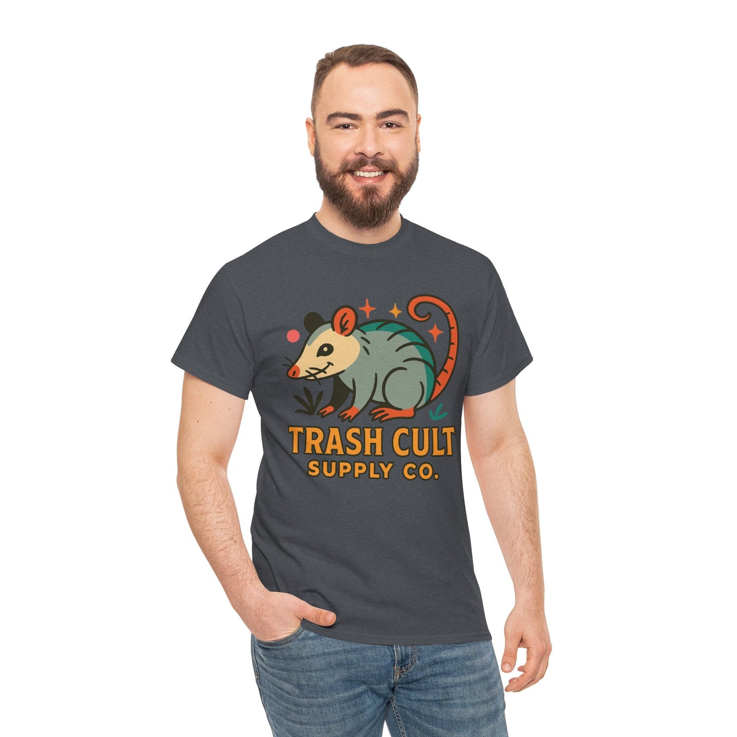Trash Cult Unisex Cotton Tee, Trendy Apparel, Gift for Nature Lovers, Eco-Friendly Fashion, Unique Graphic Tee, Beach Casual Wear