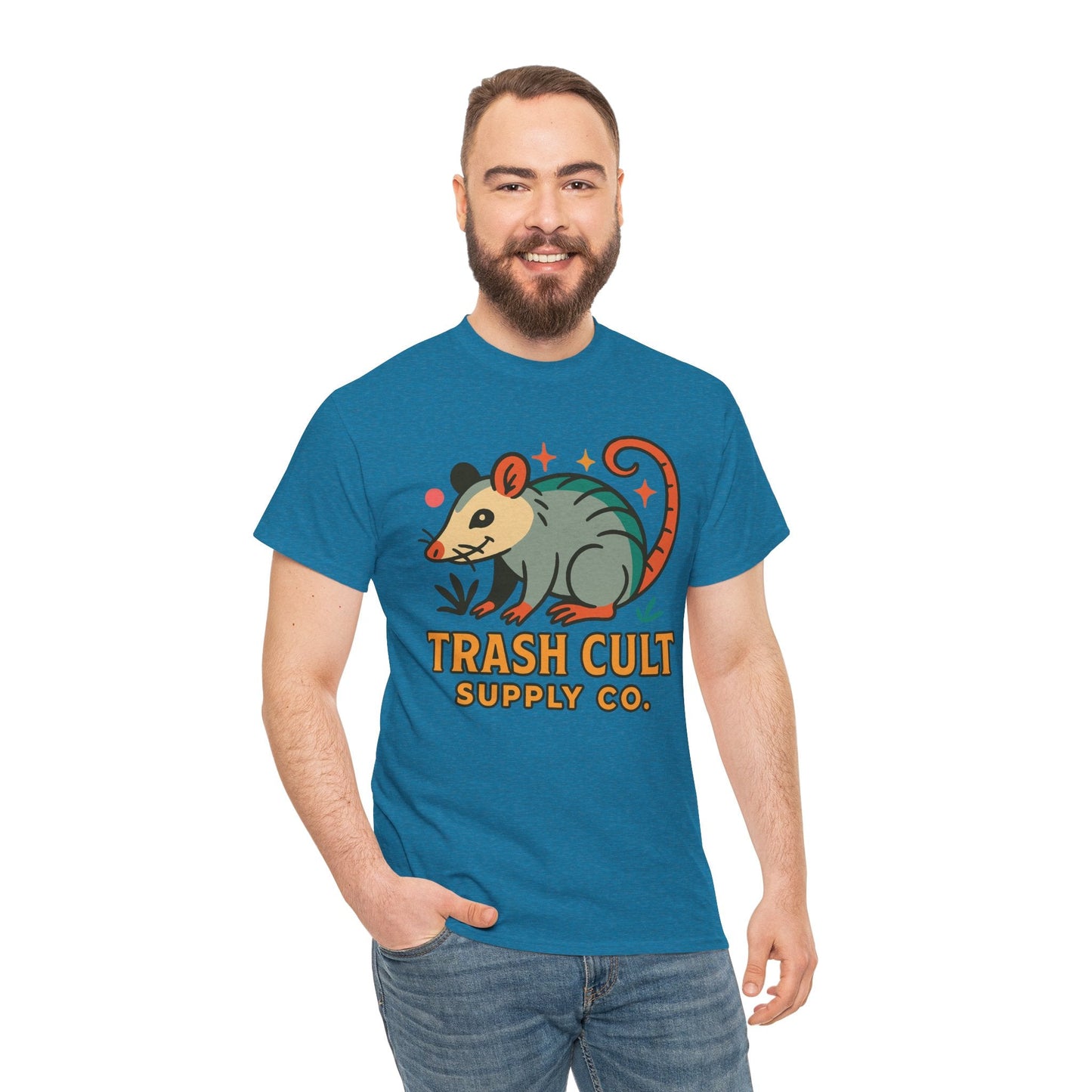 Trash Cult Unisex Cotton Tee, Trendy Apparel, Gift for Nature Lovers, Eco-Friendly Fashion, Unique Graphic Tee, Beach Casual Wear