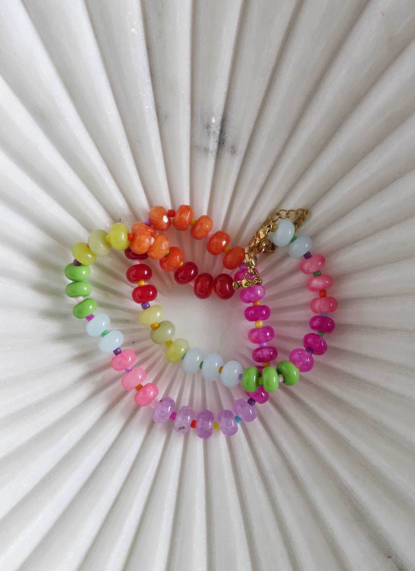 Rainbow Beaded Necklaces
