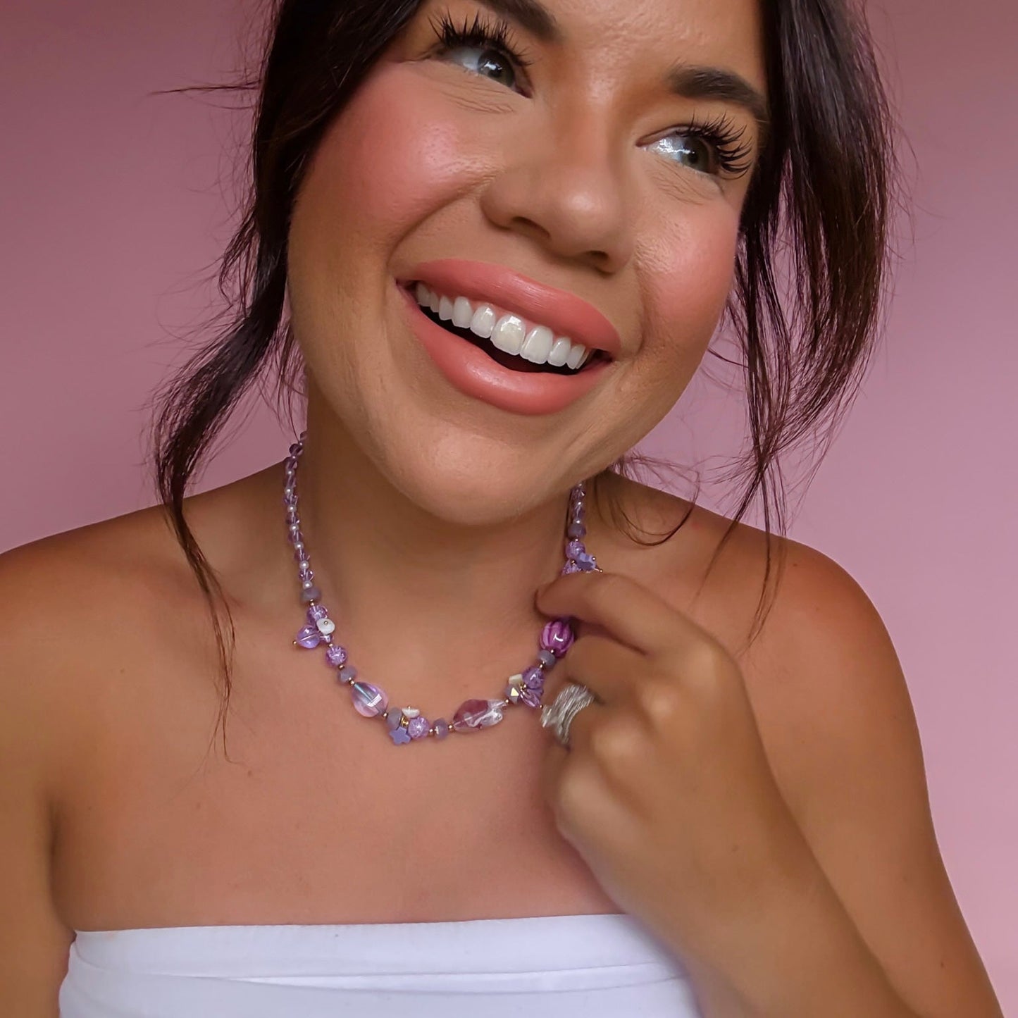 She's Sweet Beaded Necklace