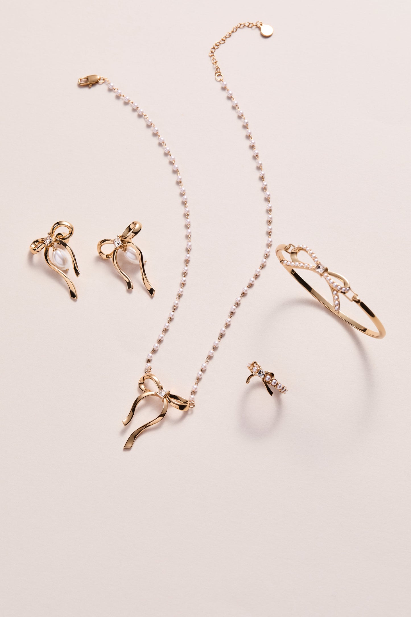 Bow Pearl Coquette Ring