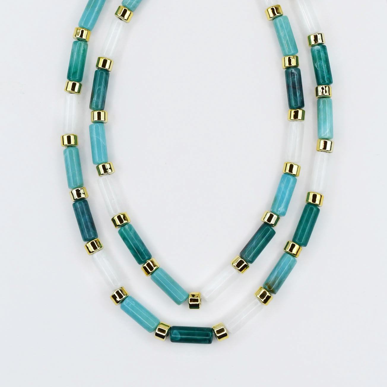 Aqua Candy Bar Chic Necklace