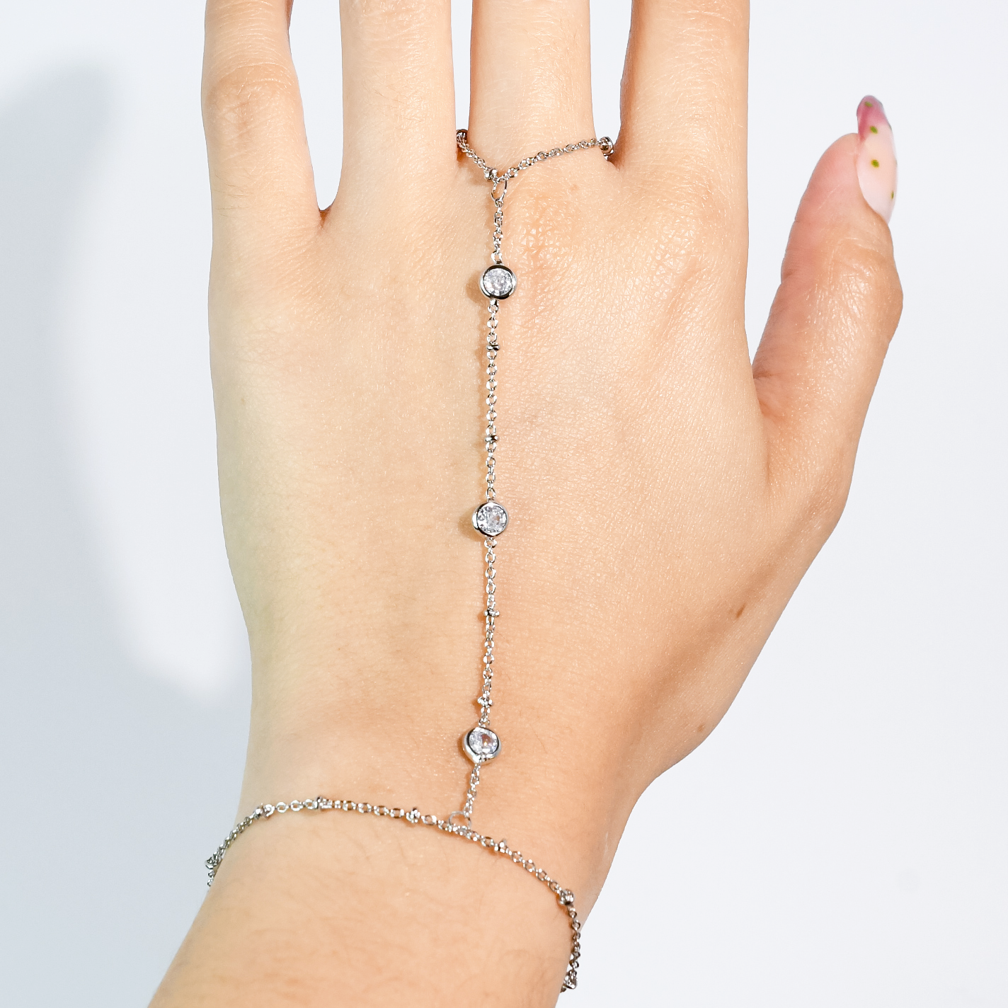 Aurora Touch Hand Chain Silver