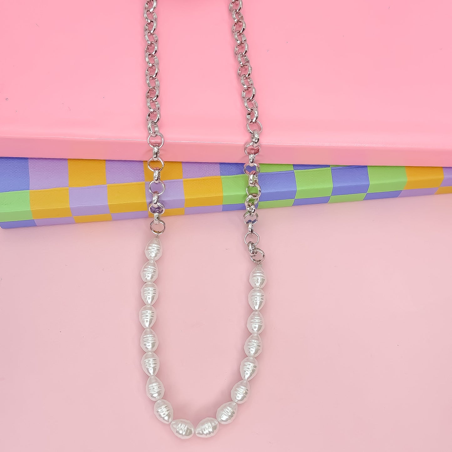 Pearl Pop silver Necklace