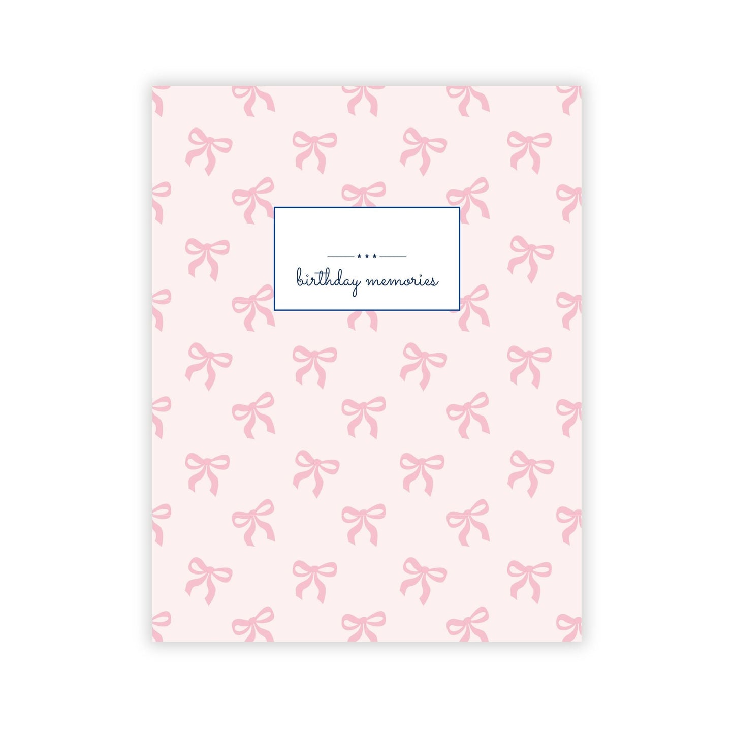 Birthday Memory Book-Girly Bows