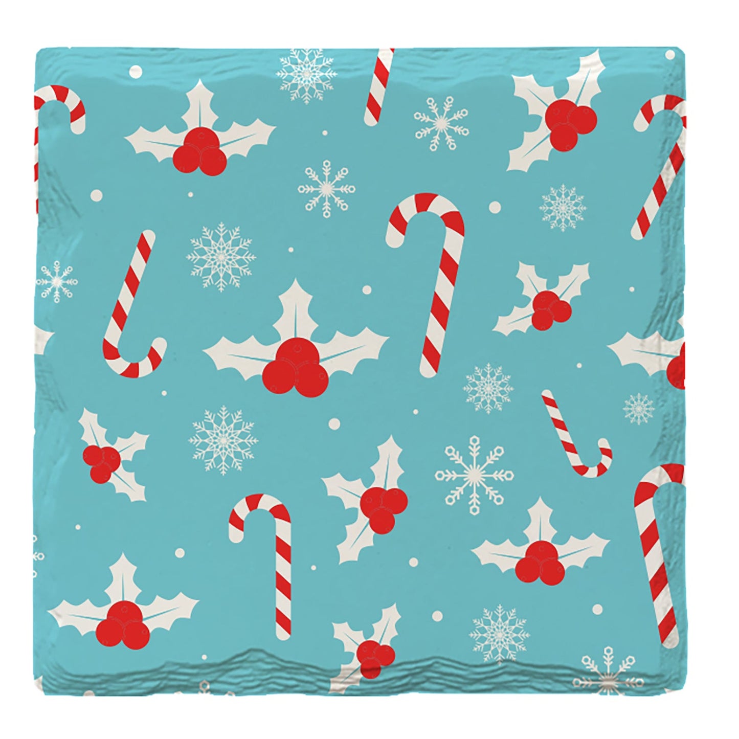 Holiday Christmas Candy Cane | Drink Coaster Set