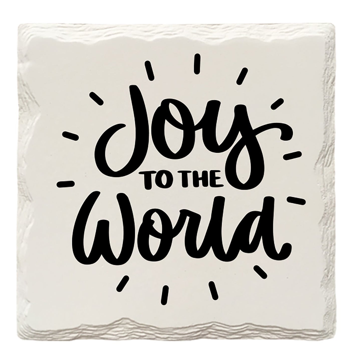 Holiday Christmas Joy to the World | Drink Coaster Set
