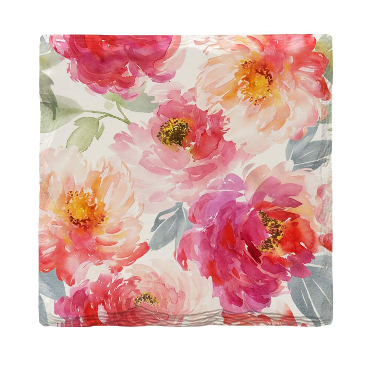 Watercolor Flowers |Drink Coaster Set