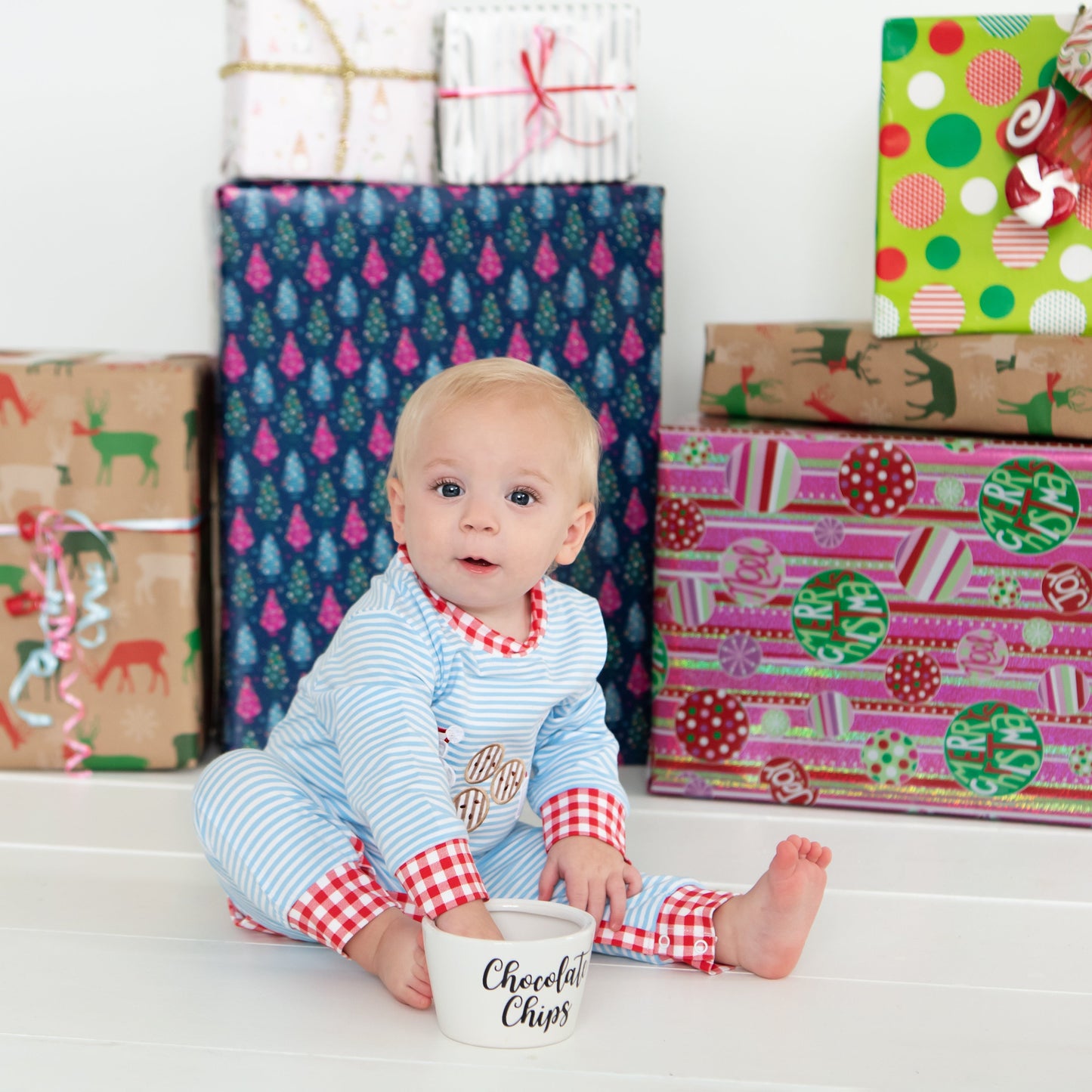 Boys Cookies For Santa Romper