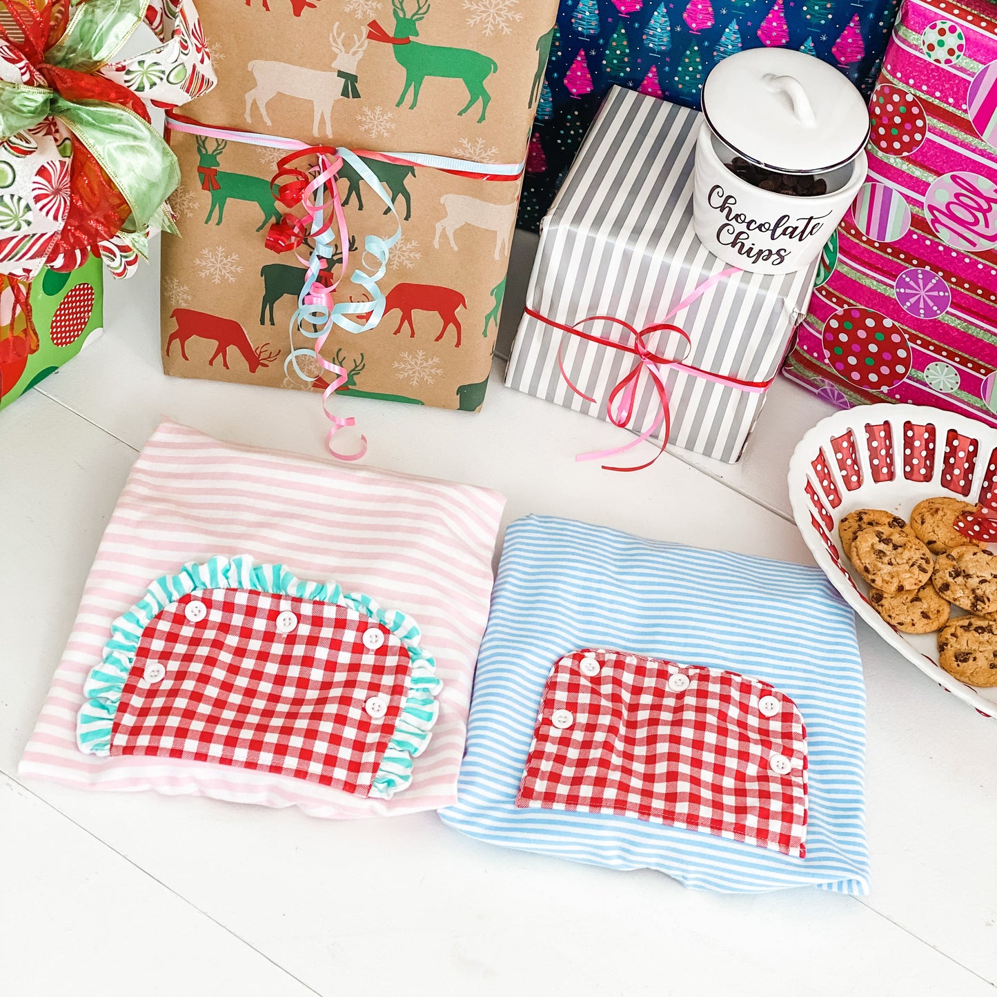 Pink Cookies For Santa Romper