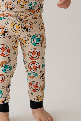 Smiley Check 2 piece PJ's