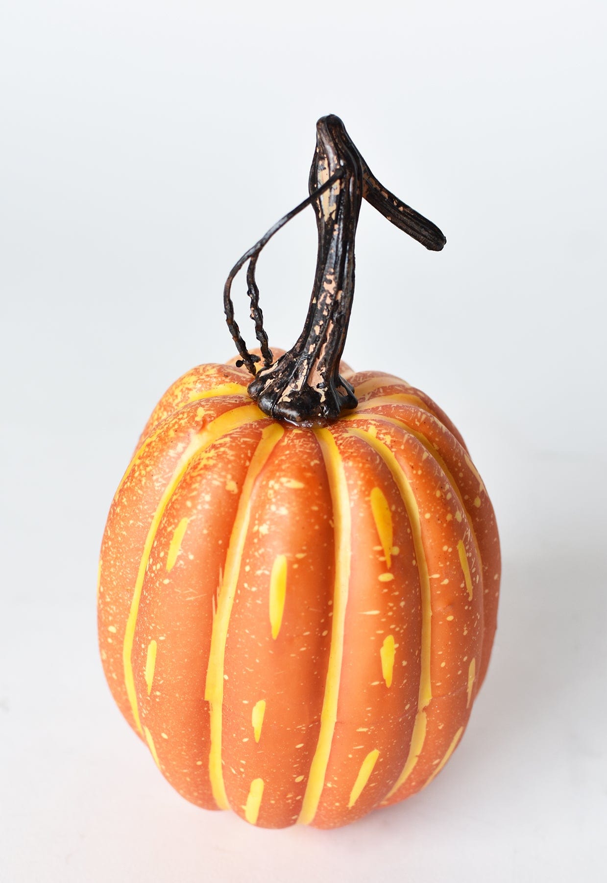 Tall Faux Orange Pumpkin
