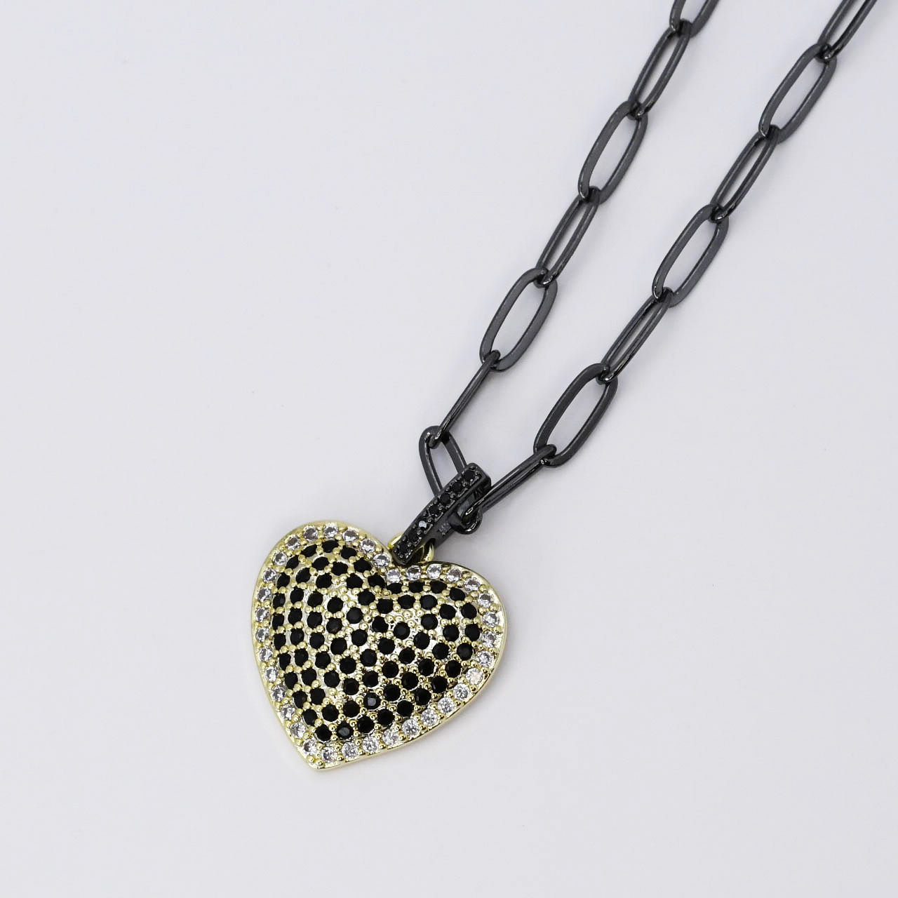 You Got My Heart Black Necklace